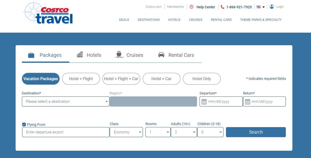 Book through Costco travel